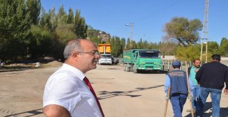 Bünyanda Yol Yapımı Çalışmaları Sürüyor
