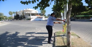 Erdemlide İzinsiz Afiş Asanlara Ceza