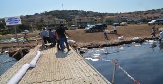 Yakıt Sızıntısının Rüzgarla İlerlememesi İçin Mücadele Veriliyor