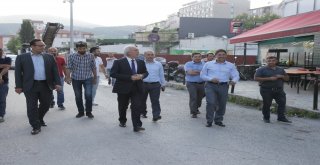 Başkan Saraçoğlu, Alt Yapı Çalışmalarını Yerinde İnceledi