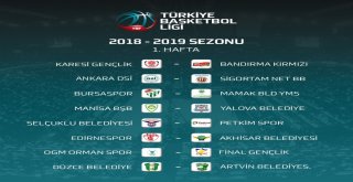 Türkiye Basketbol Liginde Fikstür Belli Oldu