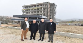Başkan Kafaoğlu  , Teknokent Binasının İnşaatında İncelemelerde Bulundu