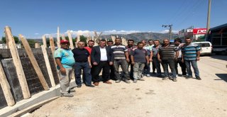 Eğirdirde Sanayi Esnafına Set Olan Duvar İnşaatı Durduruldu