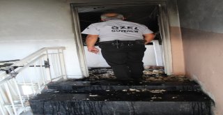 Antalyada Asansör Makine Dairesindeki Yangın Korkuttu