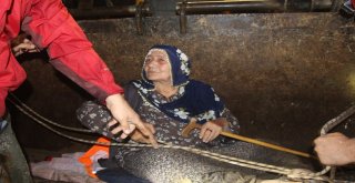 Selde Mahsur Kalan Aile Kurtarıldı