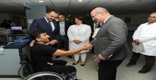 Ato Başkanı Baran, Tedavi Gören Terörle Mücadele Gazilerini Ziyaret Etti