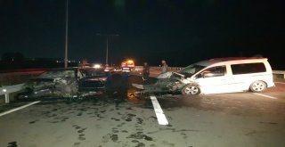 Ters Şeritte Kafa Kafaya Çarpıştılar: 3Ü Çocuk 7 Yaralı