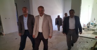 Başkan Bulut, Okul İnşaatını Denetledi