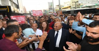 Başkan Arslandan Miting Gibi Aday Adaylık Başvurusu