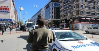 Erzurumda Drone İle Trafik Denetimi