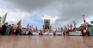 64 Ülkeden Gelen Kültür Elçileri, Danslarıyla Renkli Görüntüler Oluşturdu