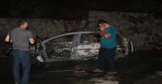 Çalınan Otomobil, Mezarlık İçerisinde Kundaklandı