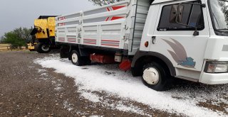 Ceviz Büyüklüğündeki Dolu Leyleği Telef Etti