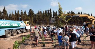 Kepez Belediyesinden Dokuma Botanike Barış Fidanı