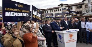 Menderes Ve Arkadaşları İdam Edildikleri Gün Ve Saatte Gümüşhanede Anıldı