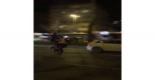 Fatih Sultan Mehmet Köprüsünde Motosikletli Maganda Terörü