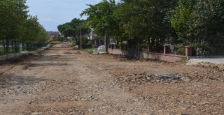 Ergenede Sağlık Mahallesinde Asfalt Yapım Çalışmaları