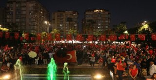 Adanada Meşaleler Cumhuriyetin 95. Yılı İçin Yandı