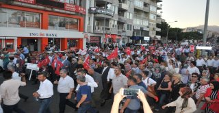 Aydında Demokrasi Nöbeti Sabah Namazına Kadar Devam Etti