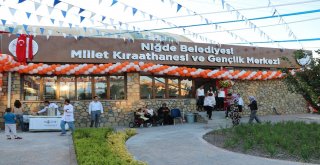 Niğdede Millet Kıraathanesi Açıldı