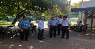 Vali Çınar, Tenis Kortunda İncelemelerde Bulundu