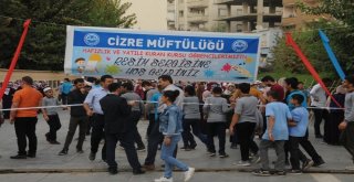 Cizrede Kuran Kursu Öğrencileri Resim Sergisi Açtı