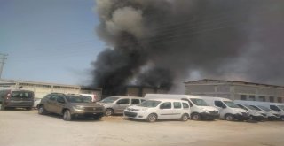 Denizlide Mobilya Atölyesinde Yangın