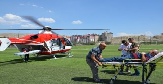 Beyin Kanaması Geçiren Hastanın İmdadına Hava Ambulansı Yetişti
