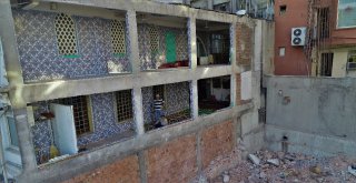 (Özel Haber)  Bahçelievlerde Bir Duvarı Olmayan Cami  Havadan Görüntülendi