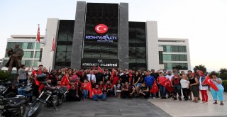 Motosikletçiler, Zafer Bayramı İçin Toplandı