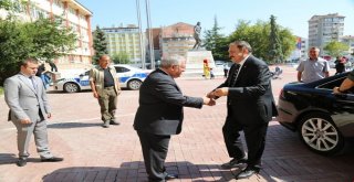 Eski Bakan, Veysel Eroğlundan Vali Ahmet Hamdi Nayire Ziyaret