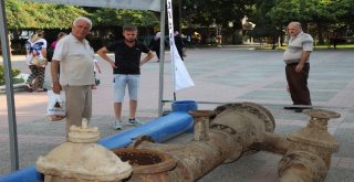 Turgutluda Su Kesintilerine Sebep Olan Eski Vana Sergilendi