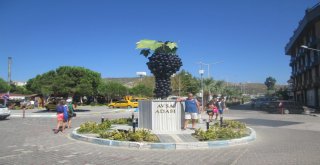 Avşada Üzüm Salkımı Heykeli