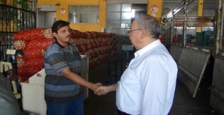 Belediye Başkanı Kutlu Hal Esnafıyla Bir Araya Geldi