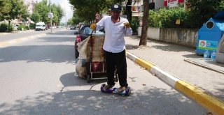 (Özel) Teknolojiye Ayak Uyduran Kağıt Toplayıcısı Kamerada