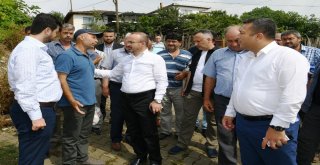 Turan, Evleri Yanan Aileleri Ziyaret Etti