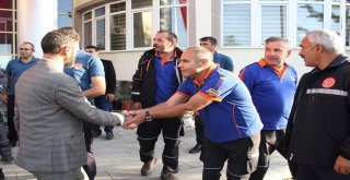 Afaddan Erzurum İtfaiyeye Kutlama Ziyareti