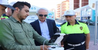 Kayseride Drone İle Trafik Denetimleri Arttı