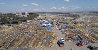 Boşalan Kurban Pazarı Havadan Görüntülendi