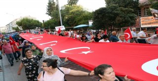 Çanakkalede 15 Temmuz Milli Birlik Yürüyüşü
