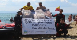 Engelli Dalış Rekortmeninden Anlamlı Dalış