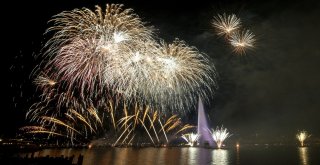 Cenevrede Büyüleyici Havai Fişek Gösterisi