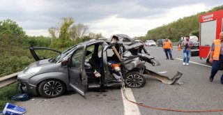 Sakarya Tem Otoyolunda Feci Kaza: 1 Ölü, 3 Ağır Yaralı