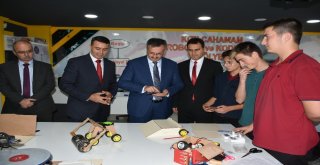 Başkan Güneyden Kızılcahamam Robotik Ve Kodlama Atölyesine Ziyaret