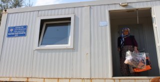 Büyükşehirden Konteyner Ev Ve Eşya Yardımı