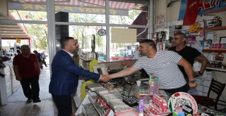 Başkan Ercandan Esnaf Ziyareti