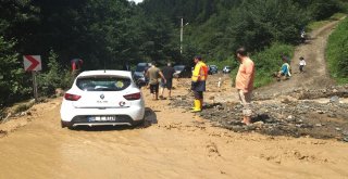 Sümela Manastırı Yolunda Heyelan