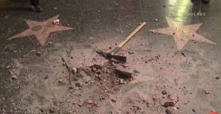 Trumpın Hollywood Bulvarındaki Yıldızı Tahrip Edildi