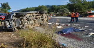 Milasta Kamyonet Kayganlaşan Yolda Kontrolden Çıktı: 1 Ölü, 1 Yaralı