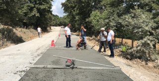 Yenicede Köy Yolları Betondan Yapılıyor